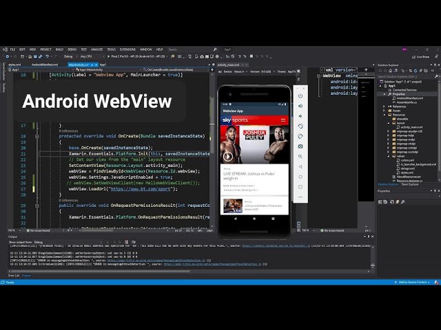 C# Android WebView in Visual Studio 2022 | Getting Started