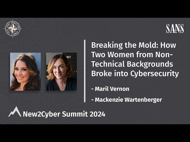 Breaking the Mold: How Two Women from Non-Technical Backgrounds Broke into Cybersecurity.