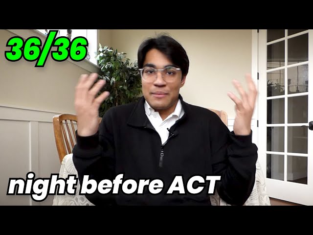 ACT Last Minute Prep - Testing Hacks Without Studying (NIGHT BEFORE ACT REVIEW)