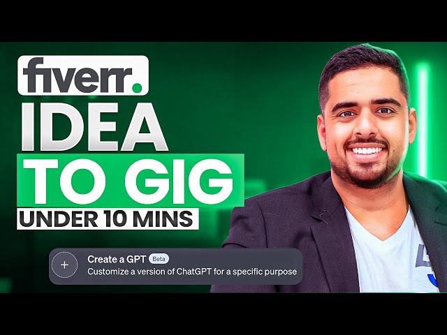 Create Your First Fiverr Gig in 10 Minutes! (using AI)