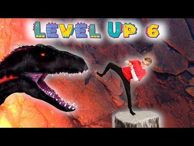 Level Up 6 (Eclipse)  |  Dinosaur  |  Exercises For Kids  |  Solar Eclipse Brain Break  |  PE Bowman