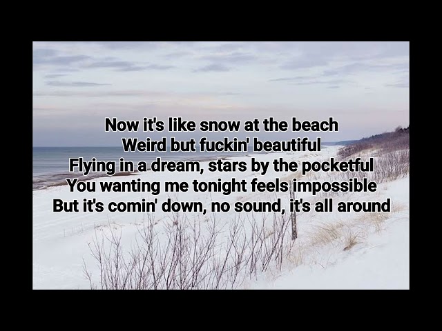 Taylor Swift - Snow on the beach (lyrics)