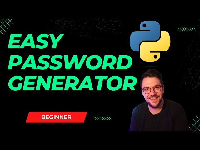 Student Cyber Security Project | Build a Python Password Generator
