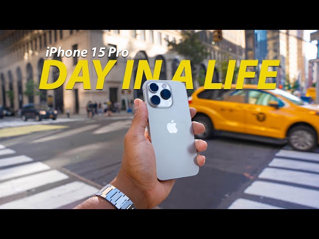 Real Day in my Life in NYC iPhone 15 Pro - Camera,  Battery & Performance