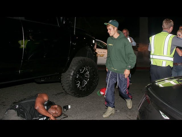 Justin Bieber Runs Over Paparazzo With Monster Truck