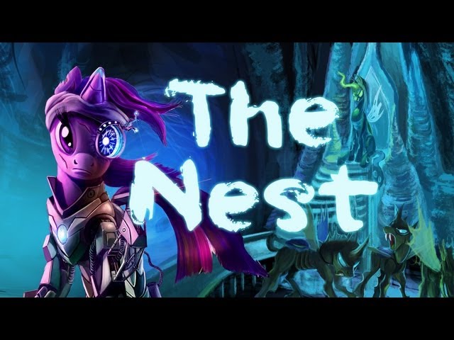 The Nest (Cyborg pony timelapse painting | Print available)