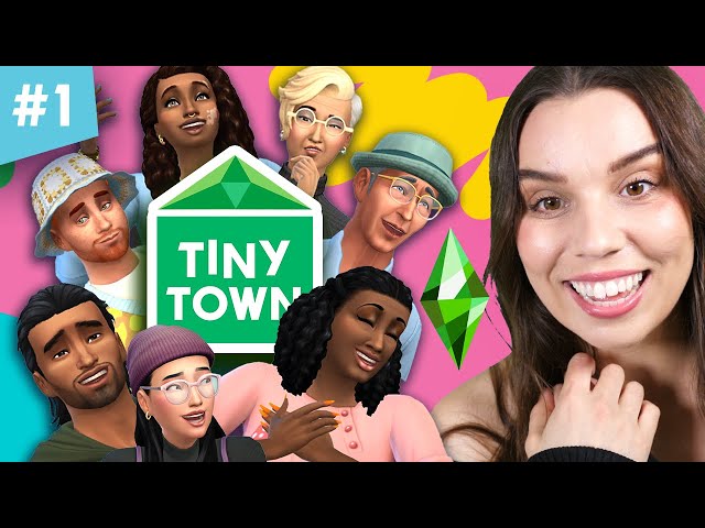 Starting The Sims 4 TINY TOWN Challenge 🏠💙 Blue #1