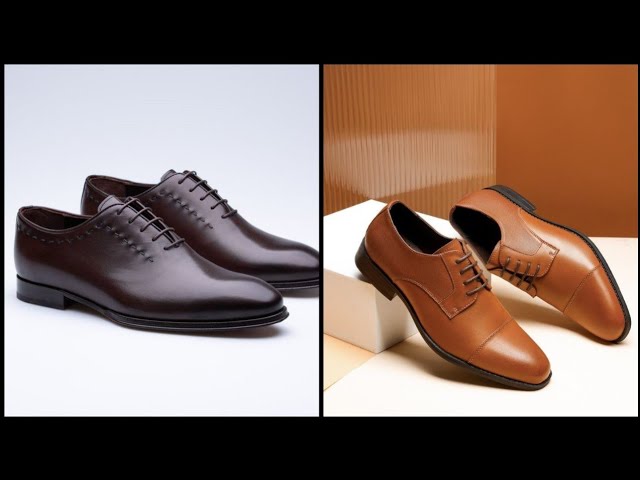 Men's business dress shoes autumn and winter new style men's leather groom wedding shoes.