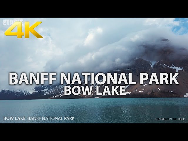 BANFF NATIONAL PARK - Walking Tour, Bow Lake, Alberta, CANADA, Travel, 4K UHD