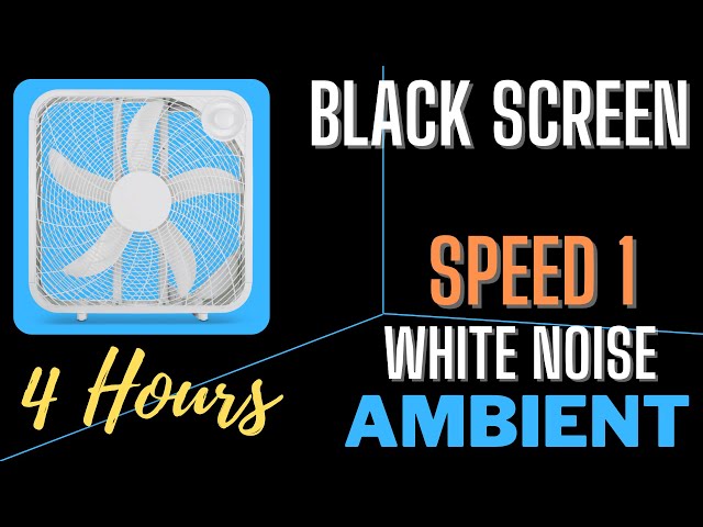 Royal Sounds - White Noise | 4 Hours of Box Fan Speed 1 Ambient For Improved Sleep, Study and Focus