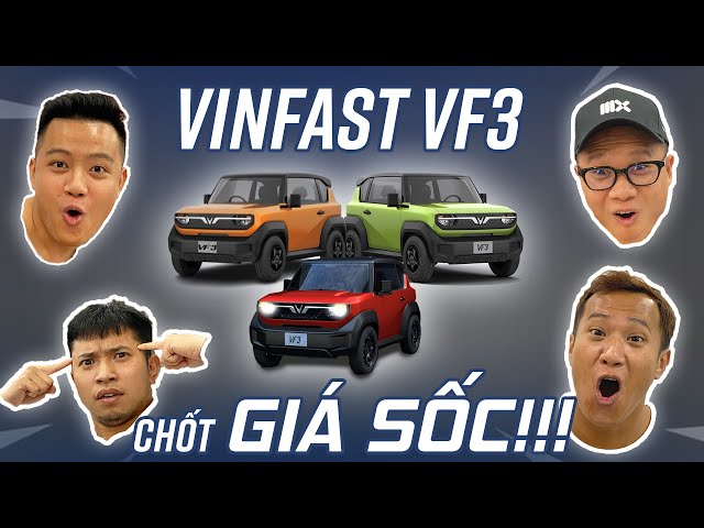 VinFast VF3 chốt giá từ 235 Triệu: Xe điện quốc dân là đây chứ đâu!