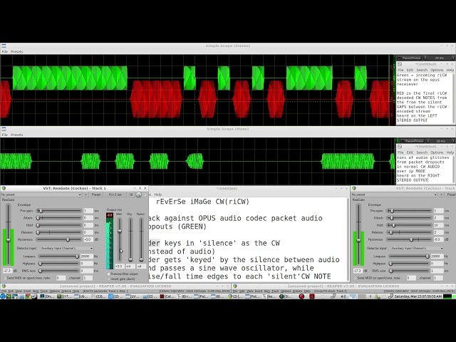 rEvErSe iMaGe CW mode FiGHTS BACK against packet loss during an OPUS CW AUDIO over iP Morse Code QSO