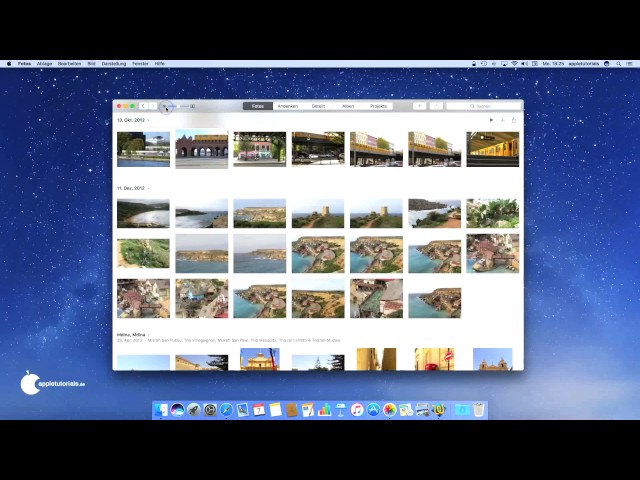 Fotos für Mac: Die Seitenleiste einblenden wie in iPhoto