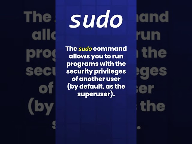 sudo Command #shorts