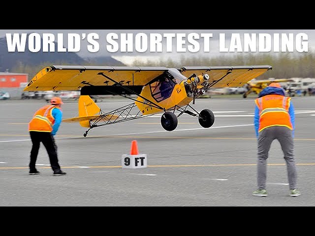 STOL Competition - World Record Shortest Landing 9 Feet 5 Inches