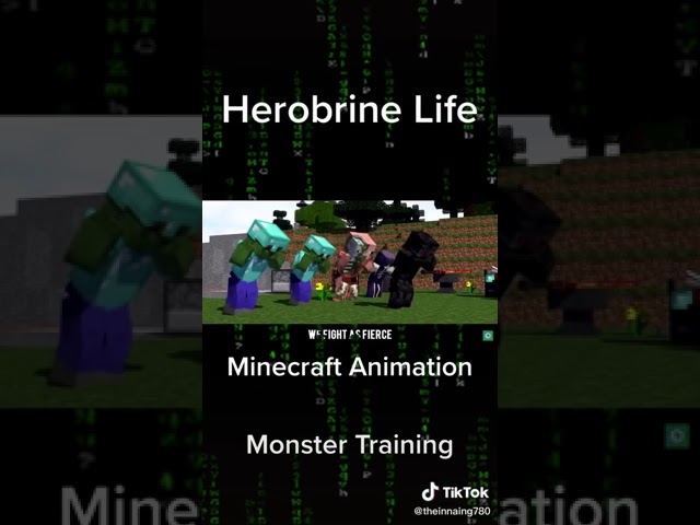 Monster crew song with Herobrine and his friends!!