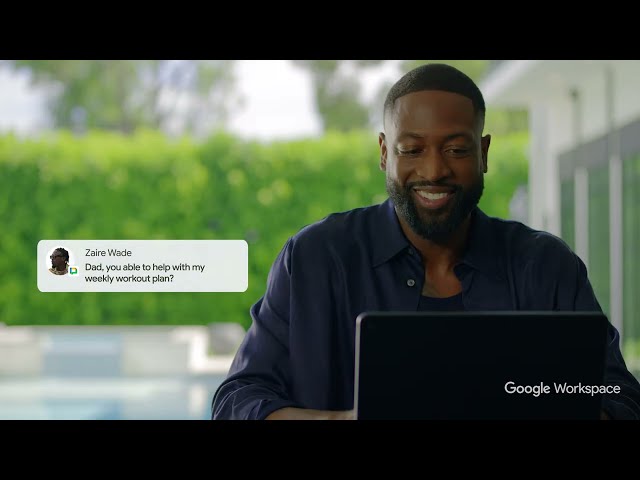 NBA Basketball Hall of Fame Superstar Dwyane Wade wins the day using Duet AI in Google Workspace 🏆