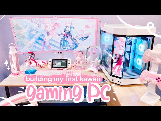 building my first gaming PC 🥛 WHITE aesthetic + $1600 budget | aesthetic vlog
