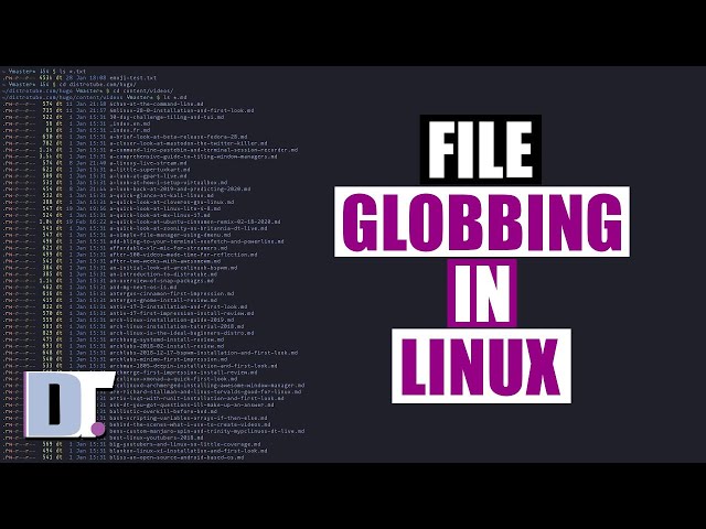 File Globbing In Linux