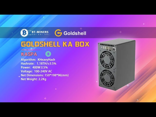 Goldshell KA Box 1.18TH/s Kaspa Miner Setup
