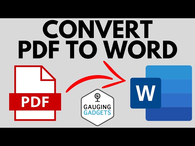 How to Convert PDF to Word document