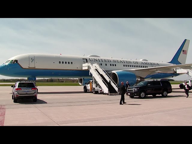Jill Biden arrives at Gerald R Ford International Airport
