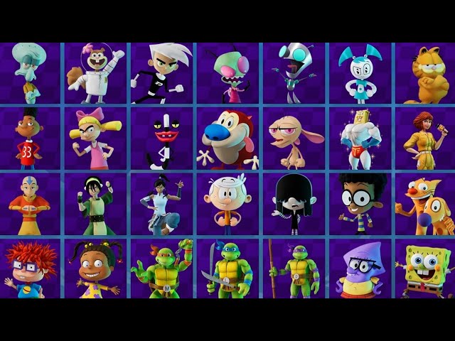 Nickelodeon Kart Racers 3: Slime Speedway - All 42 Characters Gameplay