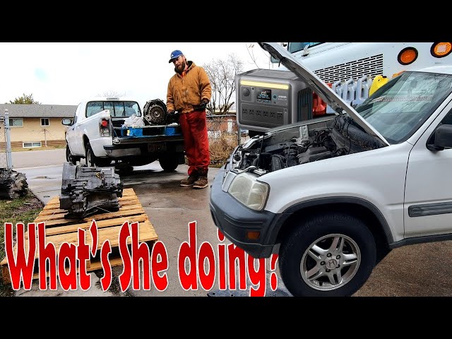 AGAIN?! Rebuilding my WIFES Car for the 6th Time! | with Anker SOLIX C1000