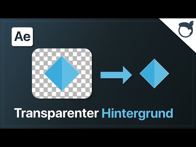 After Effects: Transparenter Hintergrund exportieren [1 Minute]
