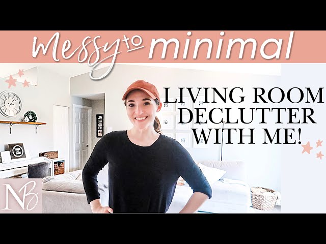 EXTREME DECLUTTER + ORGANIZE WITH ME | Living Room Transformation | Messy To Minimal Ep 2