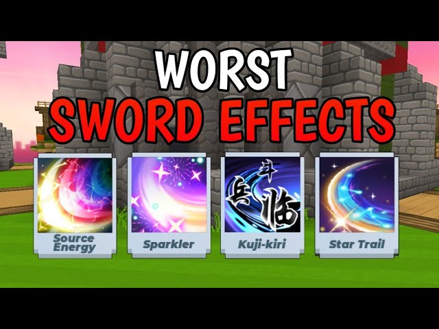 What Is The Worst Sword Effect In Bedwars