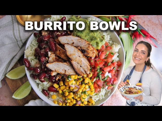 Chipotle Chicken Bowls! Easy and Perfect For Meal Prep!