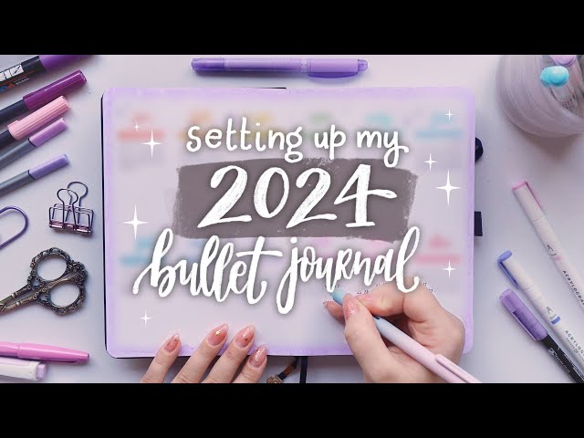 Setting Up My 2024 Bullet Journal 🌟 Plan With Me