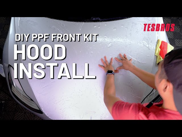 Step by Step PPF Installation On Tesla Model 3 Hood | DIY PPF | TESBROS