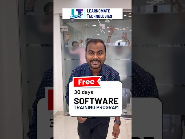 30 days free software training program | Learnomate Technologies