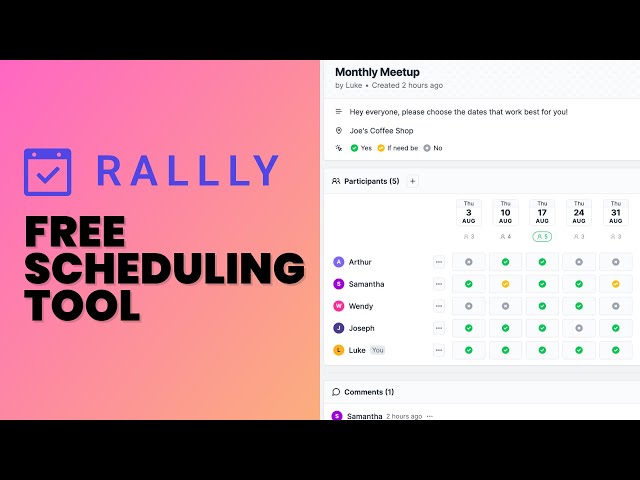 Rallly: Free Online Meeting Scheduling Tool