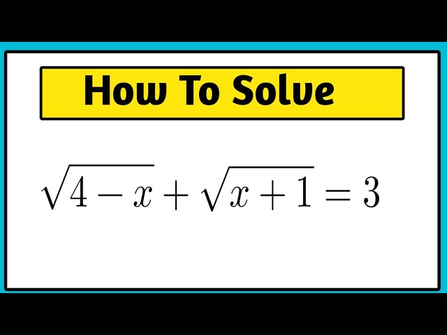 A Nice Exponential Olympiad Radical Problem | Math Olympiad | Find The Value of x