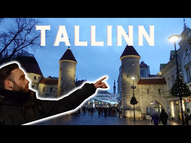 Old town walking tour of Tallinn, Estonia
