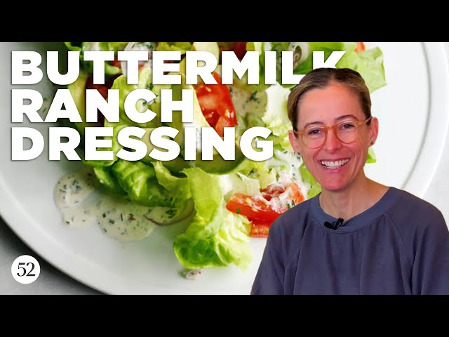The Creamiest, Herbiest Buttermilk Ranch Dressing | Amanda Messes Up In The Kitchen