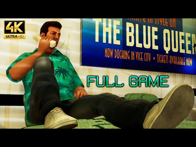 GTA VICE CITY REMASTERED - Full Game Story (WITH MUSIC & GLITCHLESS - 4K ULTRA HD)