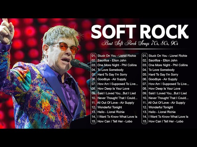 Elton John, Phil Collins, Rod Stewart, Carole King, Dan Fogelberg 🎙🎙 Best Soft Rock Songs Ever