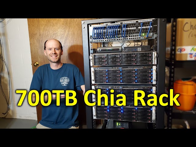 700TB Chia Farm Moved to a 25U StarTech Server Rack, Still Growing!