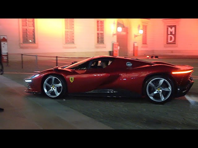 Ferrari Daytona SP3 cold Start and Driving -  Beautiful V12 Sound!