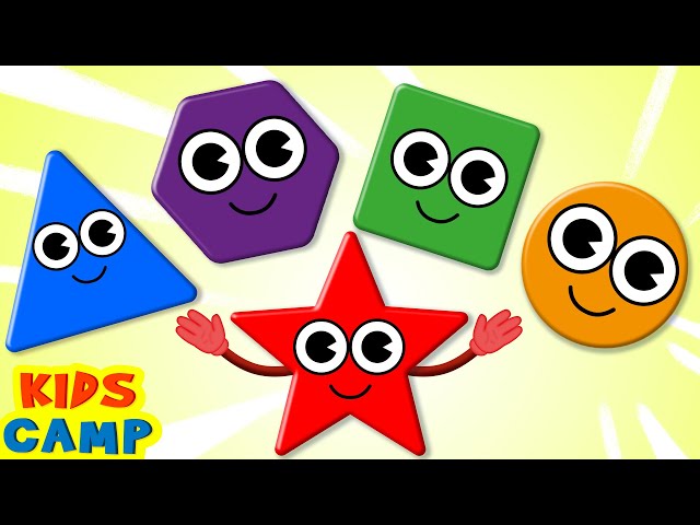 Learn Shapes for Kids with Circle, Square, Triangle | Fun Learning Videos | @kidscamp