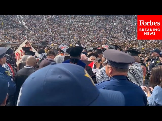 WATCH: Police Respond To Pro-Palestinian Protesters At University of Michigan's Commencement