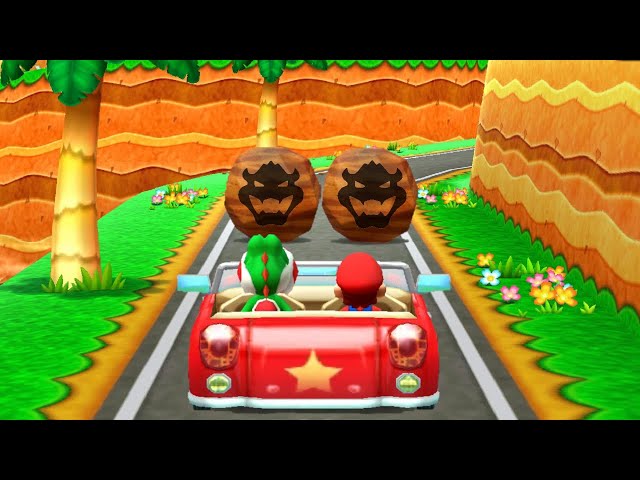 Mario Party The Top 100 Minigames - Team Yoshi vs Team Peach