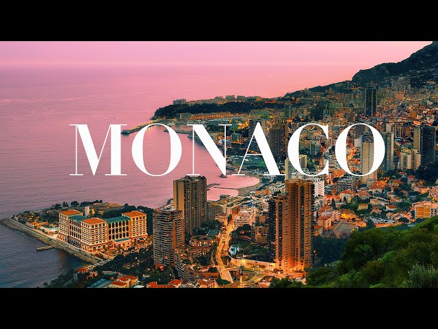 Flying Over Monaco 4k UHD - Calming Music With Amazing Scenic City View