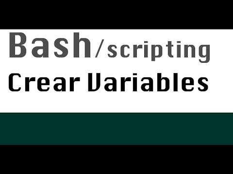 Variables en bash - Tutorial Linux shell scripting