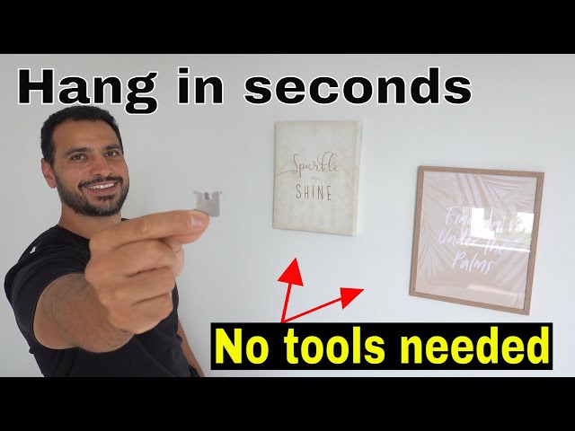 How to hang a picture on the wall the easy way