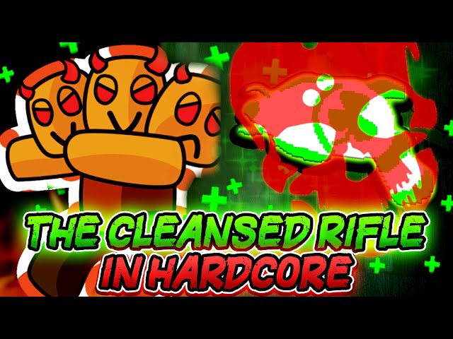 Getting the CLEANSED RIFLE on HARDCORE in Survive Area 51 - Roblox